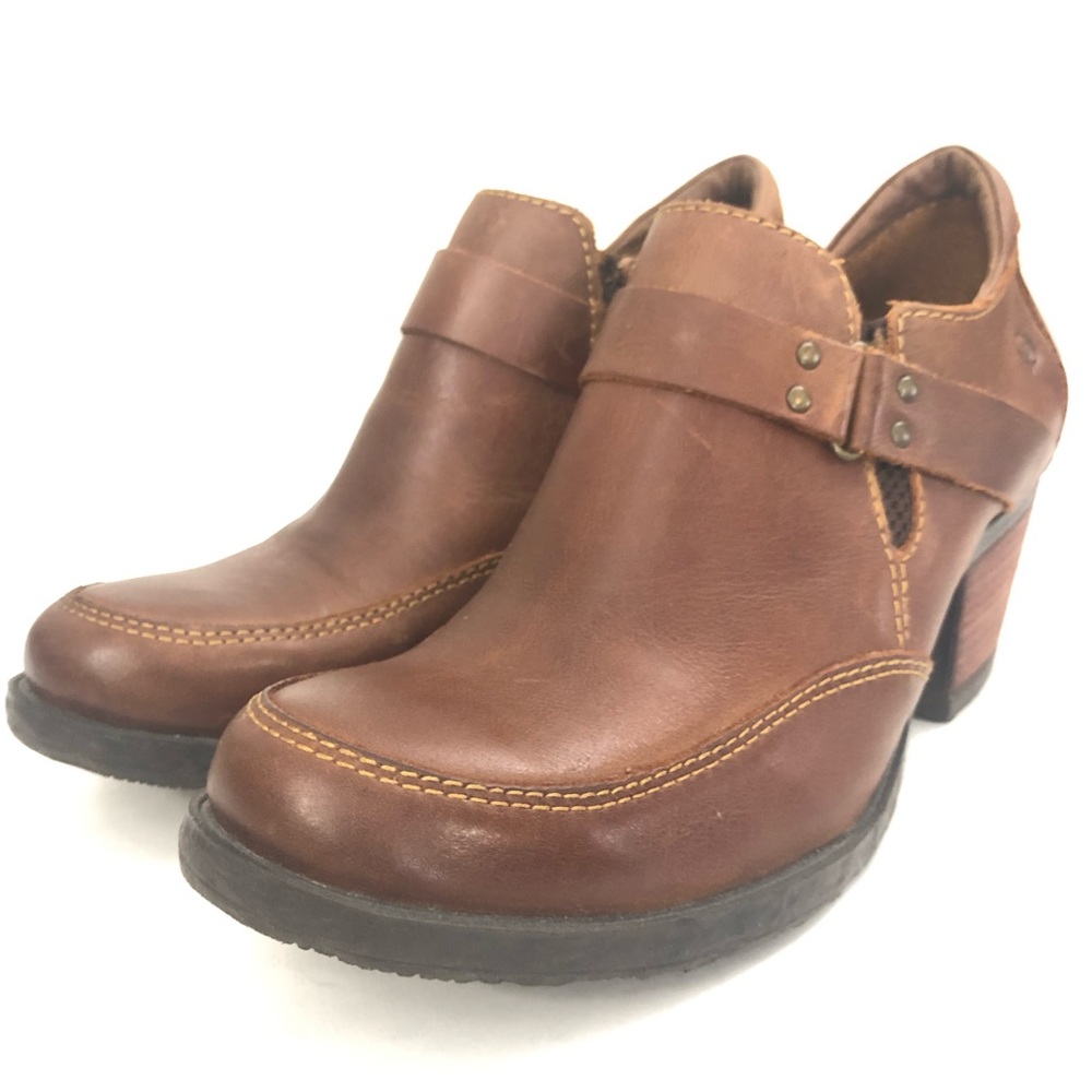 BORN l Sz 9.5 l Brown British Tan Leather Shoeties - Picture 2 of 14